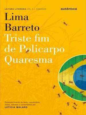 cover image of Triste fim de Policarpo Quaresma--Lima Barreto